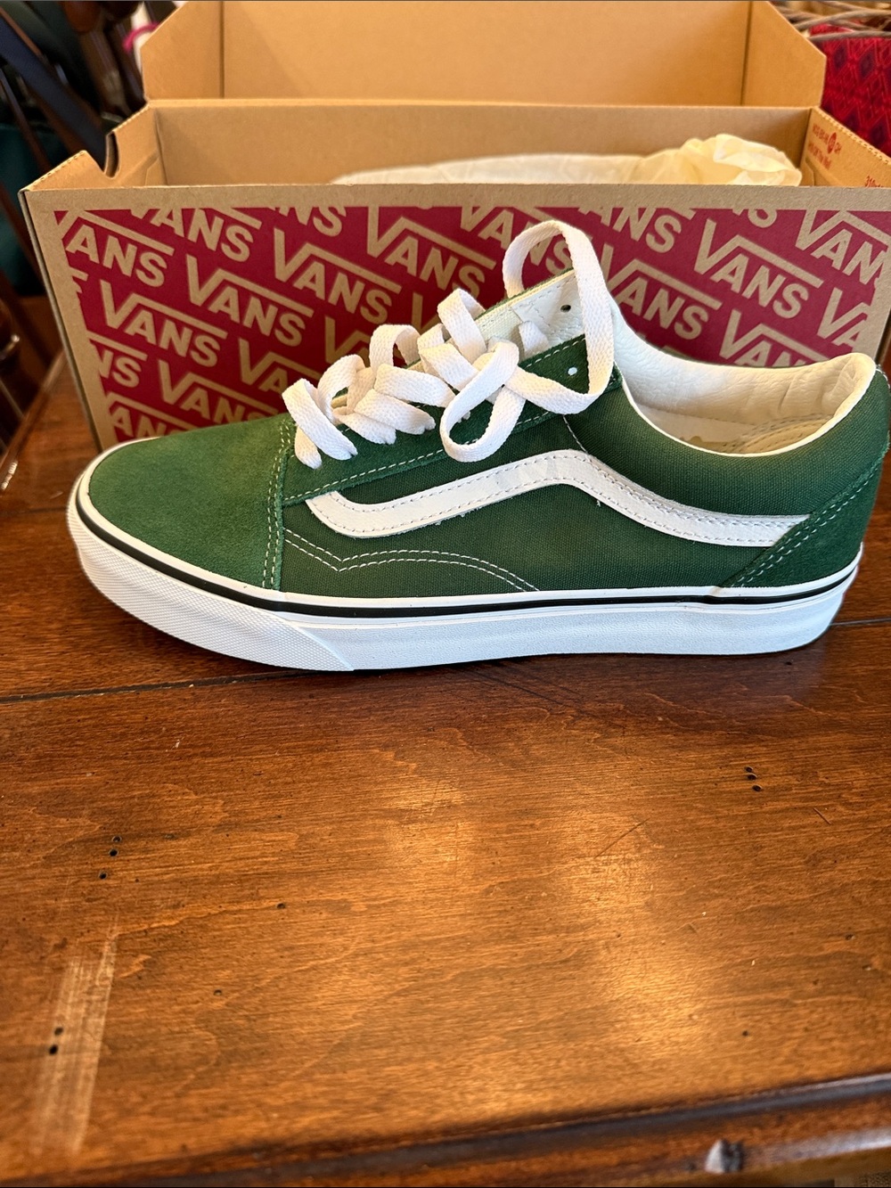 Vans Old Skool Sneaker - Green & White